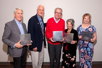 2023 Faculty Retirees Holding Awards